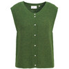 Dames gebreid vest met knoopsluiting