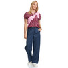 Damen Bluse mit floralem Allover-Print