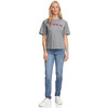 Damen Mom-Jeans mit Used-Waschung