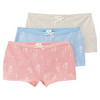3 Mädchen Pantys mit floralem Print