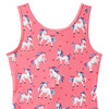 Mädchen Badeanzug mit Einhorn-Print
