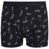 Retroshort voor heren met cocktail-motieven