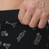 Retroshort voor heren met cocktail-motieven