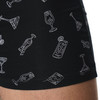 Retroshort voor heren met cocktail-motieven