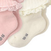 2 paar Newborn Sokken met franje