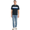 Herren T-Shirt mit Farbteiler