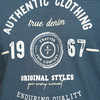 T-shirt voor heren in gemêleerde look