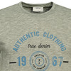 T-shirt voor heren in gemêleerde look