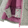 Mädchen Schneejacke mit Blümchen allover