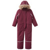 Mädchen Schneeoverall mit Fellkapuze