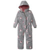Mädchen Schneeoverall mit Einhorn-Motiven
