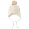 Gebreide babymuts met pompon