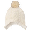 Gebreide babymuts met pompon