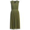 Damen Plissee-Kleid mit kleinem V-Ausschnitt
