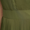 Damen Plissee-Kleid mit kleinem V-Ausschnitt