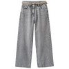 Mädchen Wide-Leg-Jeans mit Gürtel