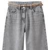 Mädchen Wide-Leg-Jeans mit Gürtel