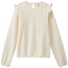 Mädchen Langarmshirt aus Bio-Baumwolle creme