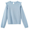 Mädchen Langarmshirt aus Bio-Baumwolle hellblau