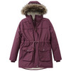 Parka voor meisjes met imitatiebont