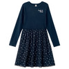 Mädchen Kleid mit Rippstruktur