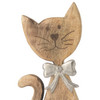 Große Deko-Katze aus Holz