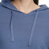 Damen Strickhoodie gerippt