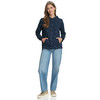 Damen Hoodie mit Allover-Stickerei