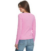 Damen Langarmshirt mit Knopfleiste
