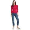 Damen Langarmshirt mit Wellenbündchen