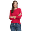 Damen Langarmshirt mit Wellenbündchen