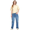 Damen Shirt mit Blumen-Applikation
