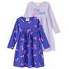 2 Mädchen Kleider mit Prints