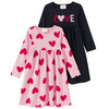 2 Mädchen Kleider mit Prints
