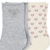 2 Paar Damen Socken mit Rollbündchen