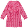 Mädchen Musselin-Kleid mit Herzchen-Print