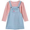 Baby set met spijkerjurk