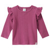 Newborn shirt met lange mouwen en ruches