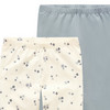 2 Mädchen Leggings mit Blümchen