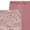 2 Mädchen Leggings mit Blümchen