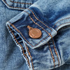 Mädchen Jeansjacke mit Used-Waschung