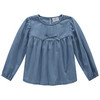 Mädchen Jeansbluse mit Zierschleife