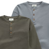 2 Jungen Langarmshirts aus Waffel-Piqué