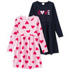 2 Mädchen Kleider mit Prints