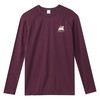 Thermoshirt voor meisjes met naadloze look bordeaux