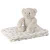 Plüschteddy mit Decke