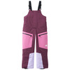 Sneeuwbroek voor meisjes met colour blocking bordeaux / roze / lichtpaars