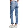 Damen Straight-Jeans mit Gürtel