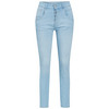 Damen Slim-Jeans mit Used-Waschung