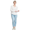 Damen Slim-Jeans mit Used-Waschung
